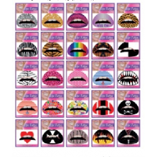 Tatuagem lábio sticker 